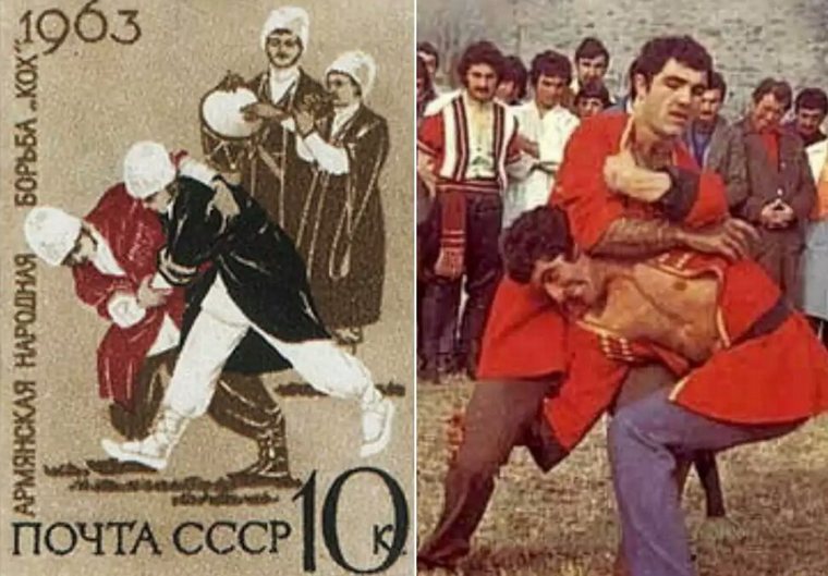 «Кох» (Կոխ) - один из древнейших национальных видов борьбы Армении. Впервые об этом виде спорта упоминается в древних персидских рукописях, относящихся к V-II тыс. до н.э. , в которых неоднократно подчёркивалось, что родиной «коха» является Армения.