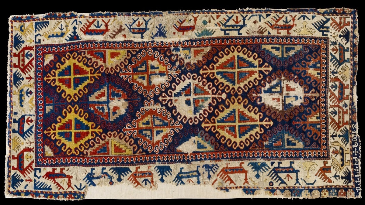 Марширующие павлины - Исторический армянский ковер 1800 года