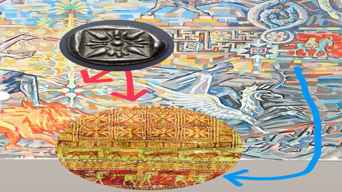 Восьмиконечная звезда на древних артефактах